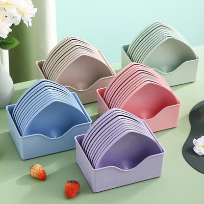 Useful BPA Free Wide Application Stackable All-Purpose Spit Bone Dish Snack Dessert Fruit Plate Bar Accessories Fruit Plate