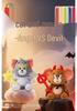 Tom and Jerry Angel Tom Cat & Devil Jerry Mouse Plush Pendant Toy
