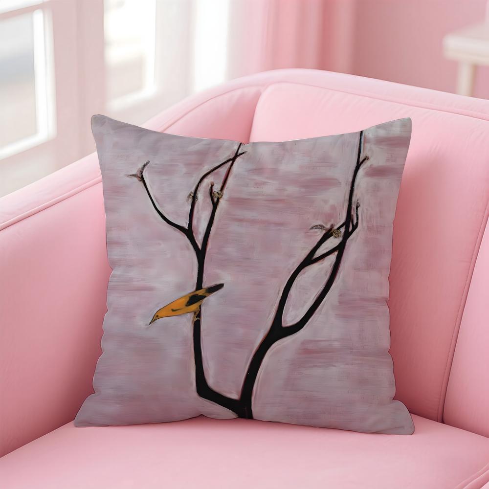 elegant shape ART SSanyu Cushion Cover Pillow Case Soft Skin Friendly Fabric Comfort  Concealed Zipper