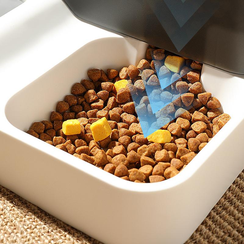 Pet Cat Dog Feeding Watering Supplies Automatic Feeder for Cats Food Dispenser Drink Water Bowl 2 In 1 Large Capacity Products