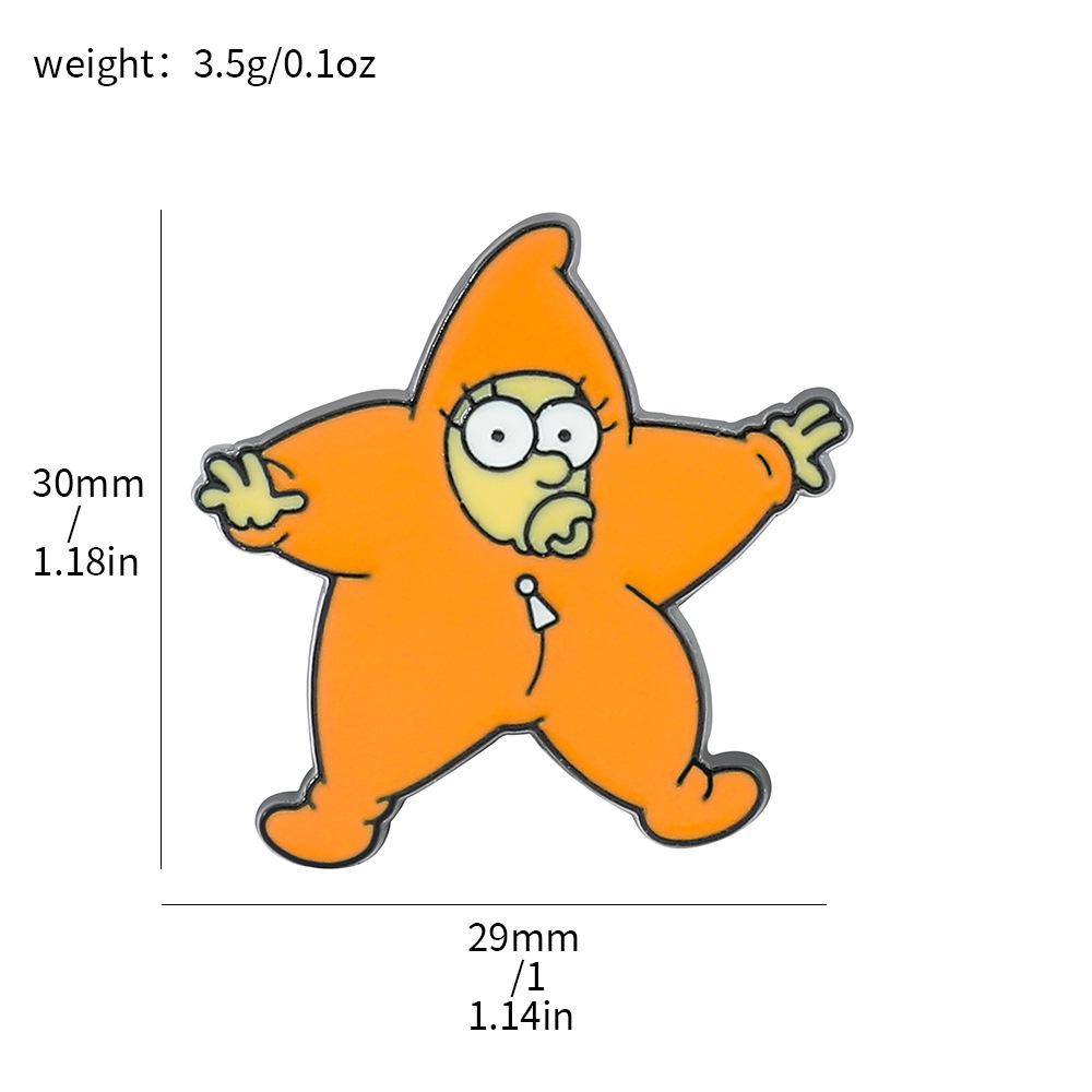 Горячая Распродажа, Металлический Значок Аниме Персонаж Симпсонов Креативные Аксессуары для Сумки Брошь