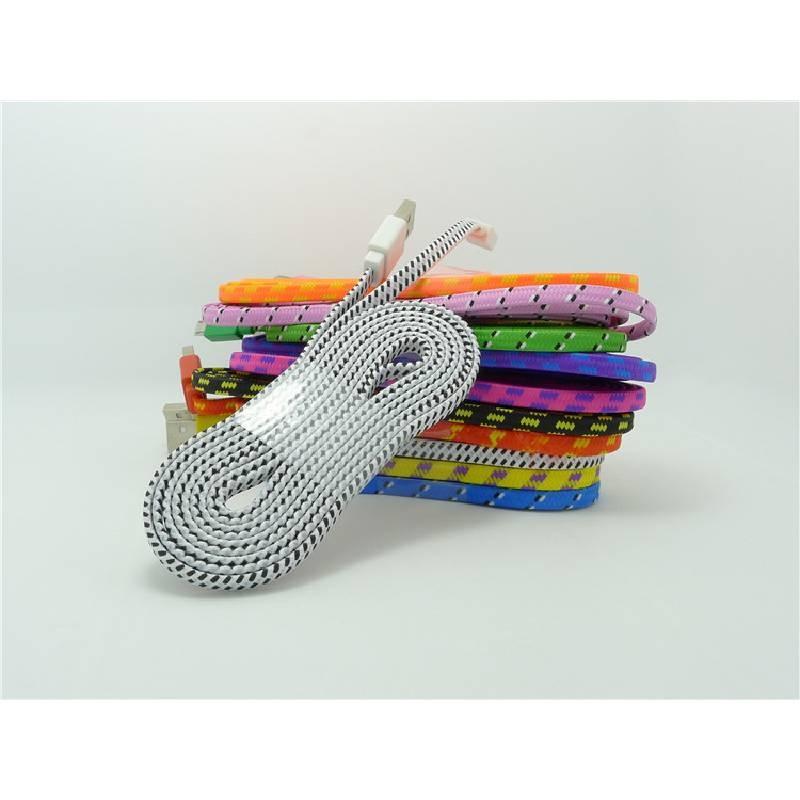 V8 Nylon Android Braided Usb Data Cable Single Micro Connector Mobile Charging