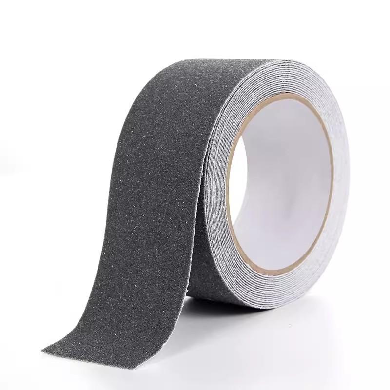 Heavy-Duty Black Waterproof PVC Anti-Slip Tape, 5cm X 5m, Suitable for Stairs, Boats, Steps, Skateboards, Indoor & Outdoor