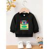 European sizes Bright Colored Printed Pattern, Comfortable and Skin Friendly for Kids, Versatile Round Neck Hoodie for Daily Use in Spring and Summer
