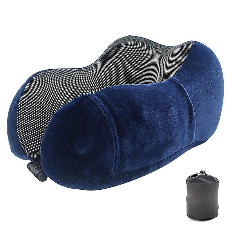 Travel Neck Pillow Memory Foam U-shaped Neck Support Headrest Travel Pillows New