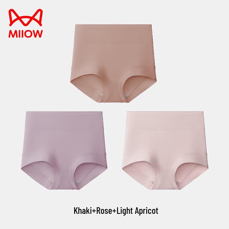 Maoren Women s High-Waisted Cotton Tummy Control Underwear 3-Pack 2XL хаки