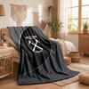 West Ham United Football Print Flannel Blanket Soft Warm Sofa Bed Throw Blanket For Home Office Bedroom