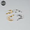 1pc G23 Titanium Split Ring with Multi Slanted Marquise Round White CZ Septum Nose Ring Cartilage Helix Tragus Piercing Jewelry