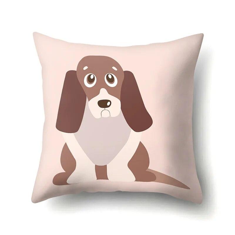 Hundemode Frischer Druck Kissenbezug Sofa