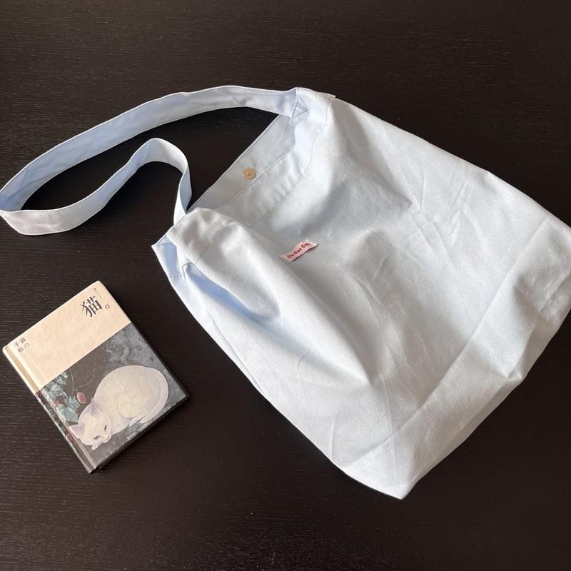 Cream Candy Canvas Bag Ins Wind Dopamine Solid Color Casual Shoulder Underarm Student Schoolbag