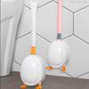 Creative Duck Shape Floor-to-ceiling Toilet Brush Set Silicone Brush Soft Brush To Clean The Toilet Floor