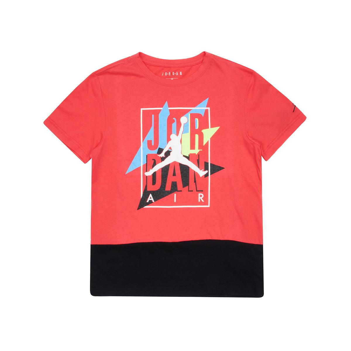 

Jordan Soft Comfortable Universal Breathable Short Sleeve T Shirt Kids Tops Red DM3585-648 L