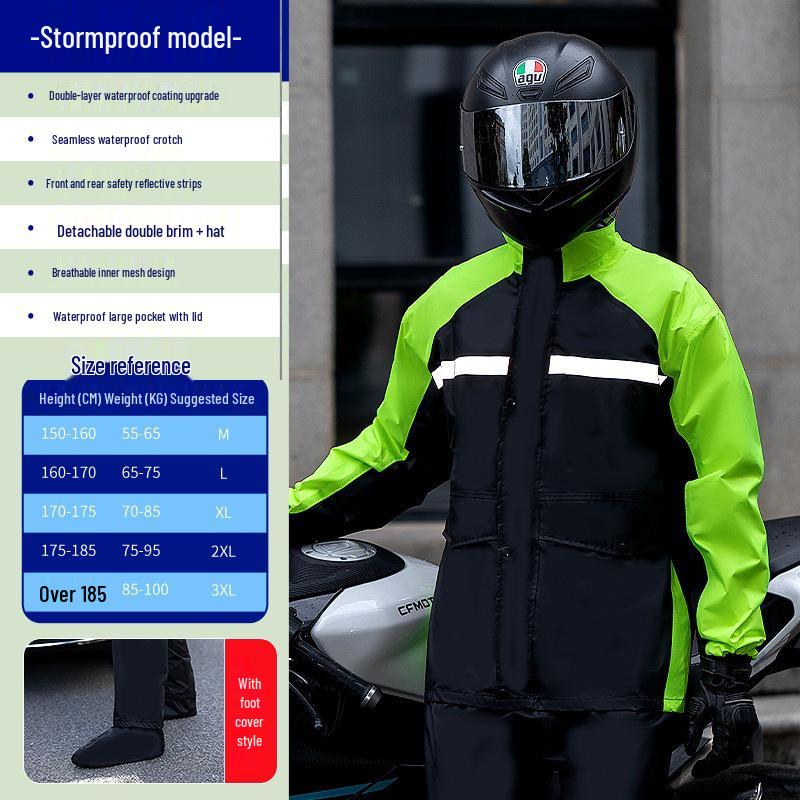 Unisex Long Raincoat Overcoat Set for Hiking & Travel