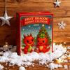 Christmas Fruit Dragon Advent Calendar 24 Days Dragon Collectible Ornament Xmas Countdown Calendar Box Holiday Party Gift