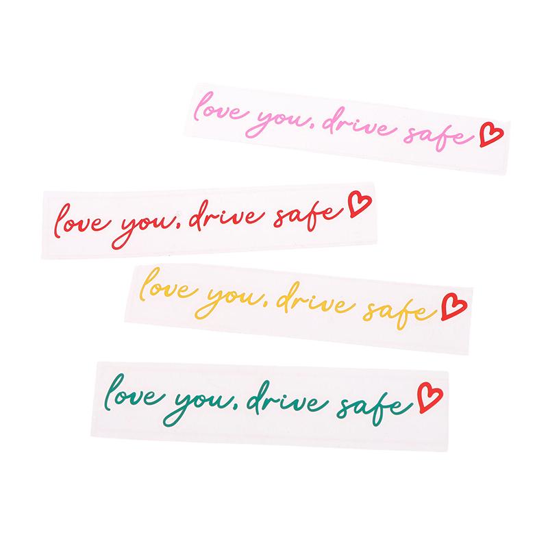 Love You Drive Safe Car Mirror Stickers Affectionate Reminder Heartfelt Safety Reminder For Women Drivers Car Interior Sticker