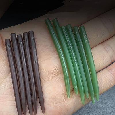 1Set 50Pcs Carp Fishing Anti - Tangle Hoses - 3.5cm & 4.5cm, Rubber - Tipped with Knot Protector