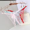 Butterfly Lace Embroidered Panties Thin Belt Bowknot T-Pants Lingerie Sexy Mesh Thongs  Gift
