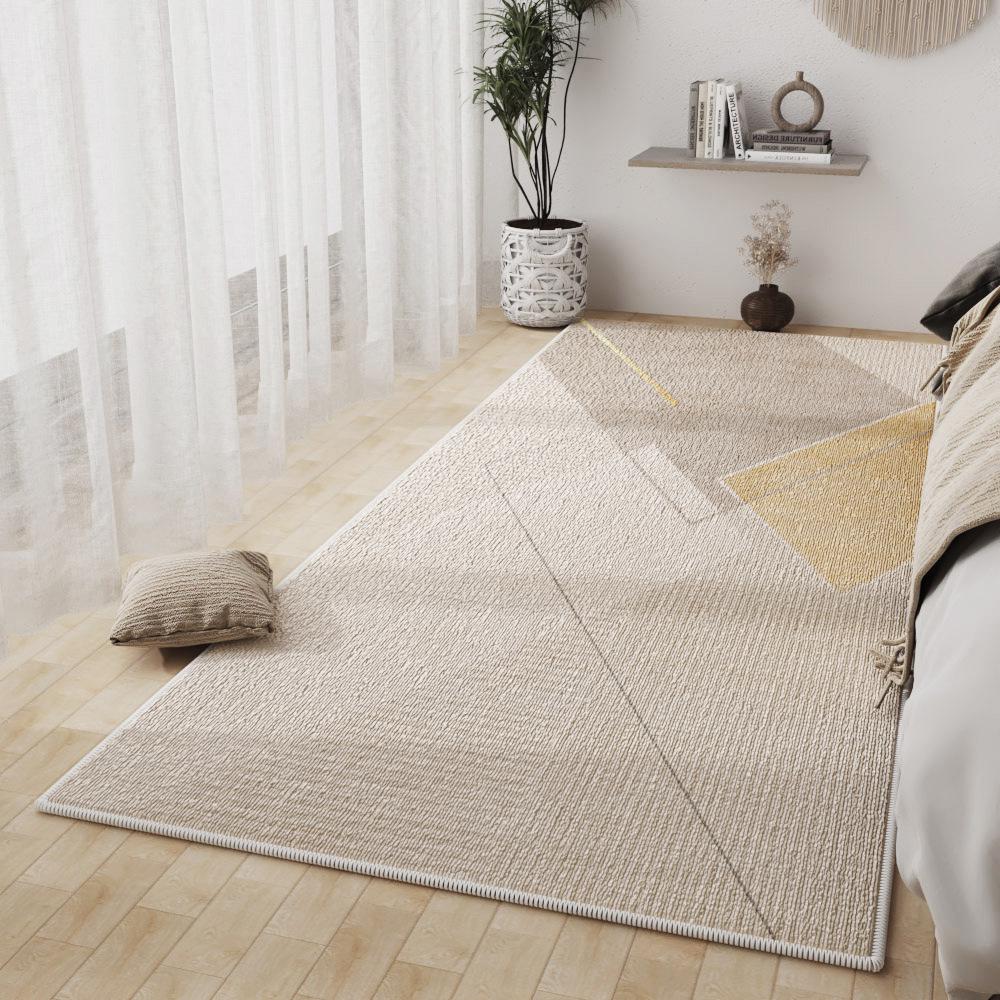 Modern Simple Velvet Non-Slip Floor Mat for Home Entrance, Bedroom, and Bay Window
