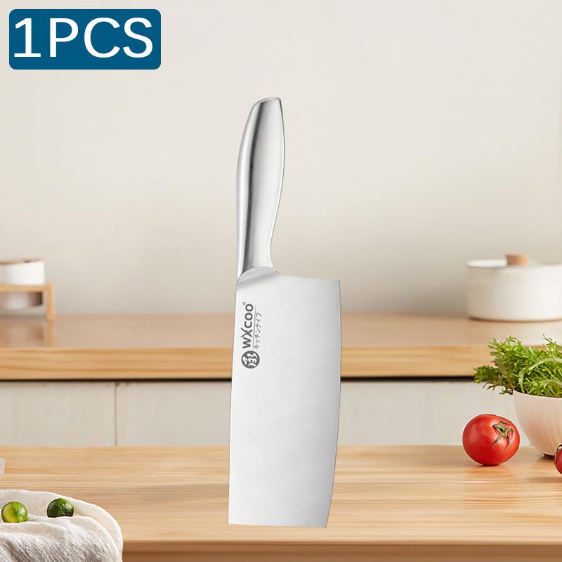WXCOO Professional Japanese Kitchen Knife Stainless Steel Meat Chopping Knife for Cut Fruit Vegetable Knife with Steel Handle