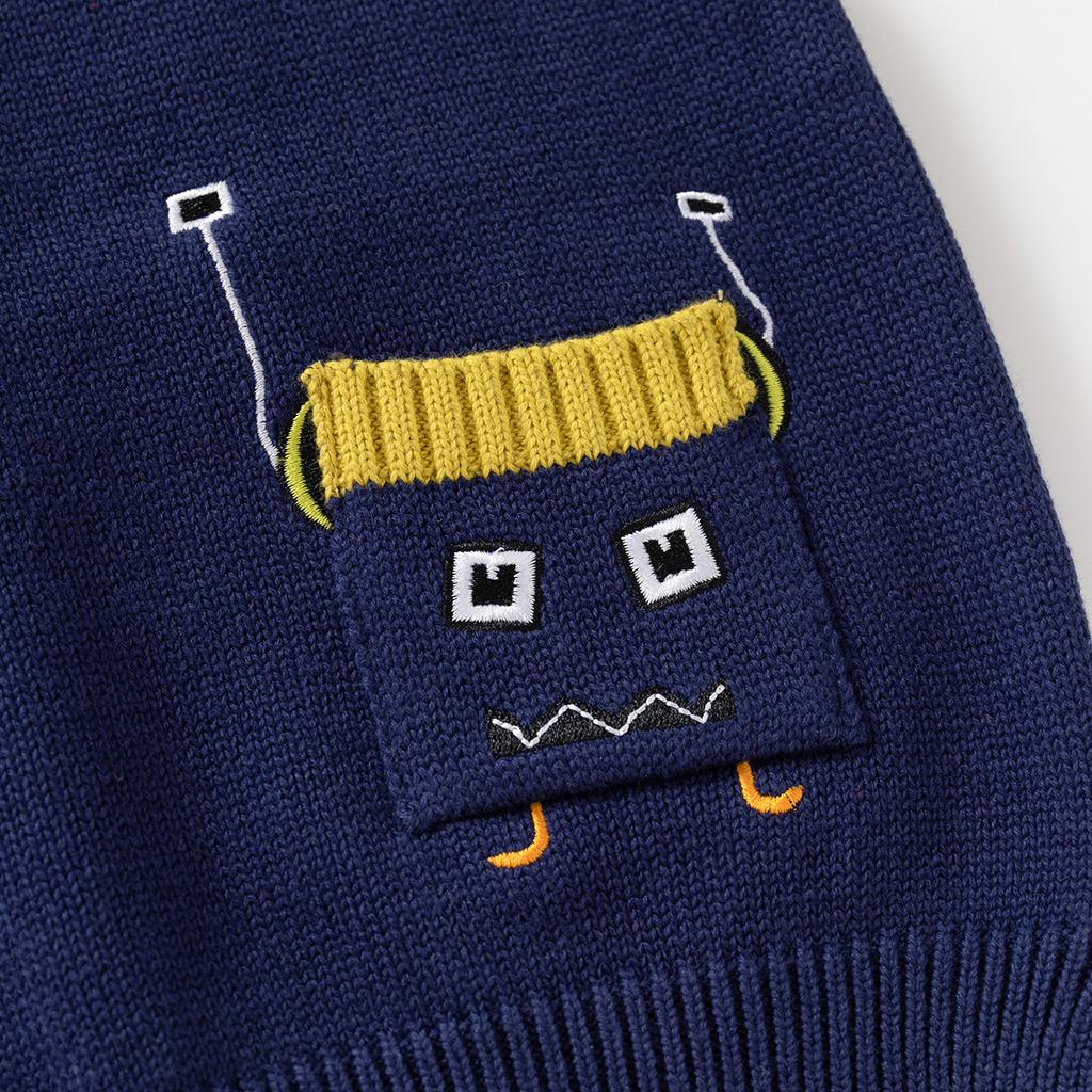 Boys Knit Sweater Vest Pullover Sleeveless Casual Spring Autumn Fashion Top Clothing for Toddler and Kids