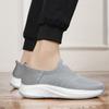 Men's Shoes  New Work Sports Leisure Net Shoes Breathable Thick Soles with a Slip-on Flying Knitting Socks Shoes