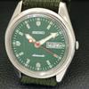 SEIKO VINTAGE AUTOMATIC 6309A JAPAN MENS GREEN COLOR DIAL WATCH a700484-5 R203-a700484