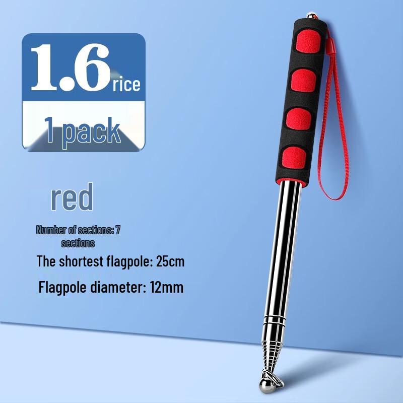 Handheld Telescopic Stainless Steel Flagpole