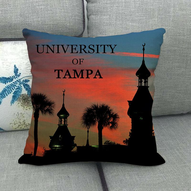 Coastal Scenery - Coconut Language Text Digital Printing Short Plush Pillow Covers For Car Sofa Office Cushion Cover Home Goods