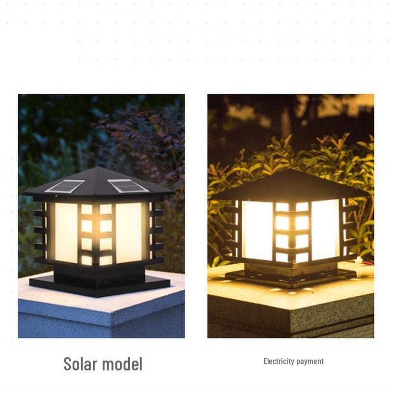 UOSU Outdoor Waterproof Pillar Post Light