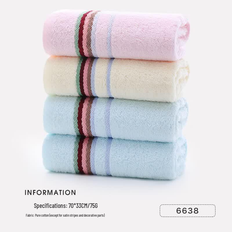 Jieliya Combed Cotton Absorbent Towels (2-Pack)