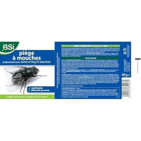 Bsi - piège à mouches - extérieur avec appât - attrape et digère jusqu'à 20 000 insectes