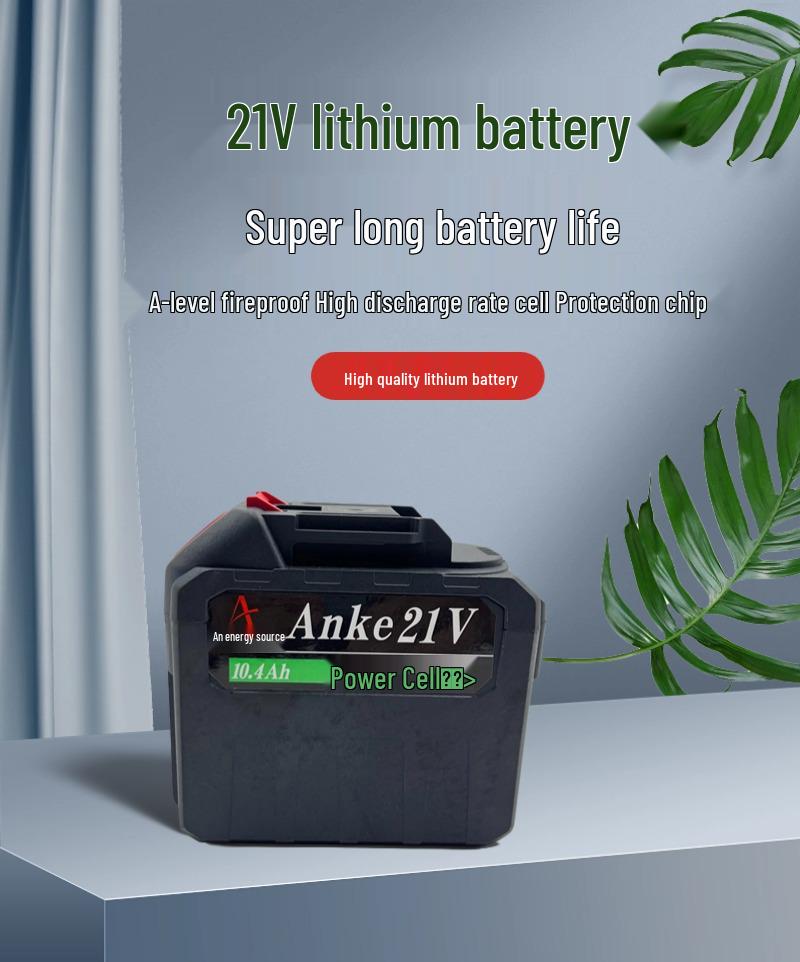 Makita 21V Lithium Battery Pack for Power Tools: Wrench, Car Wash Gun, Electric Shears, and Garden Tools.