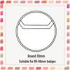 Transparent PVC Badge Sleeve for 58x75mm Anime Merchandise