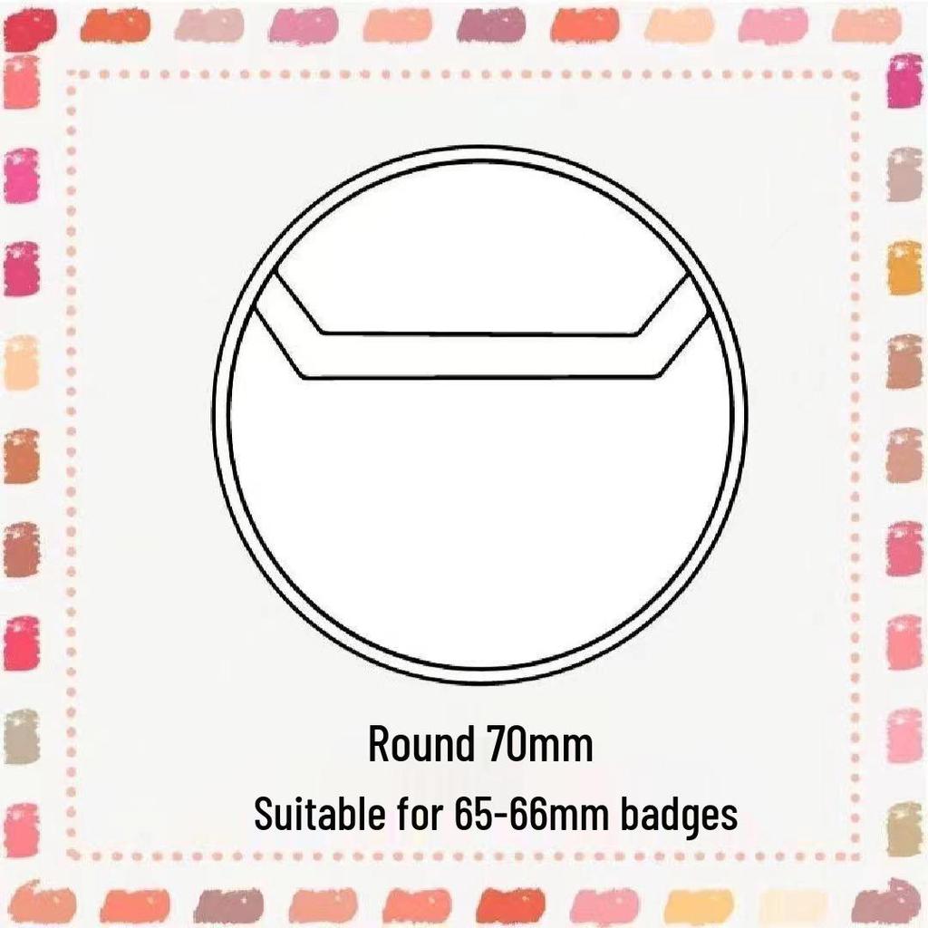 Transparent PVC Badge Sleeve for 58x75mm Anime Merchandise
