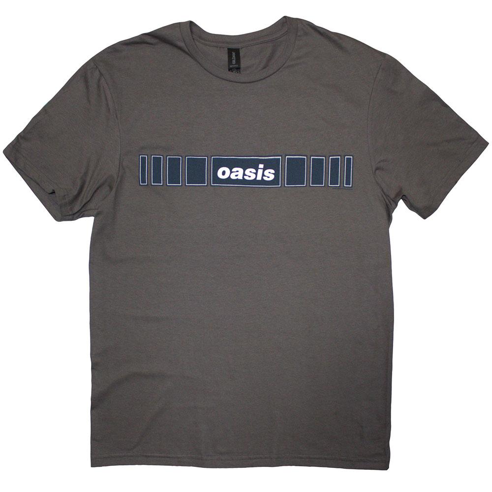Oasis Unisex Adult Horizontal Bars Logo T-Shirt