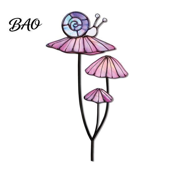 Colorful Yard Stakes Planter Insert Stake, Double-Sided, Flower Pot Decor Metal Garden Decorative Insect Animal Stake for Plant Pots Bed Decoration