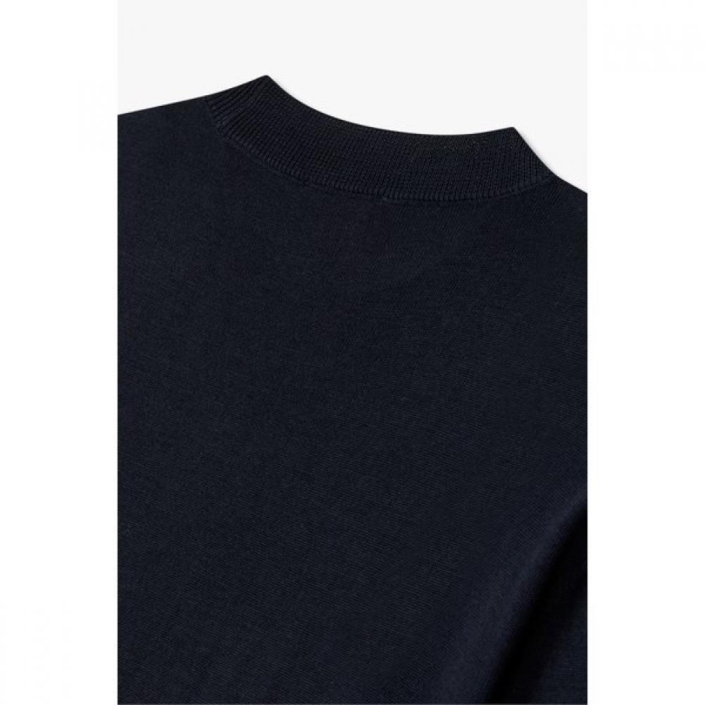 Emporio Armani Men Back Logo Patch Wool Knit Pullover A515328012