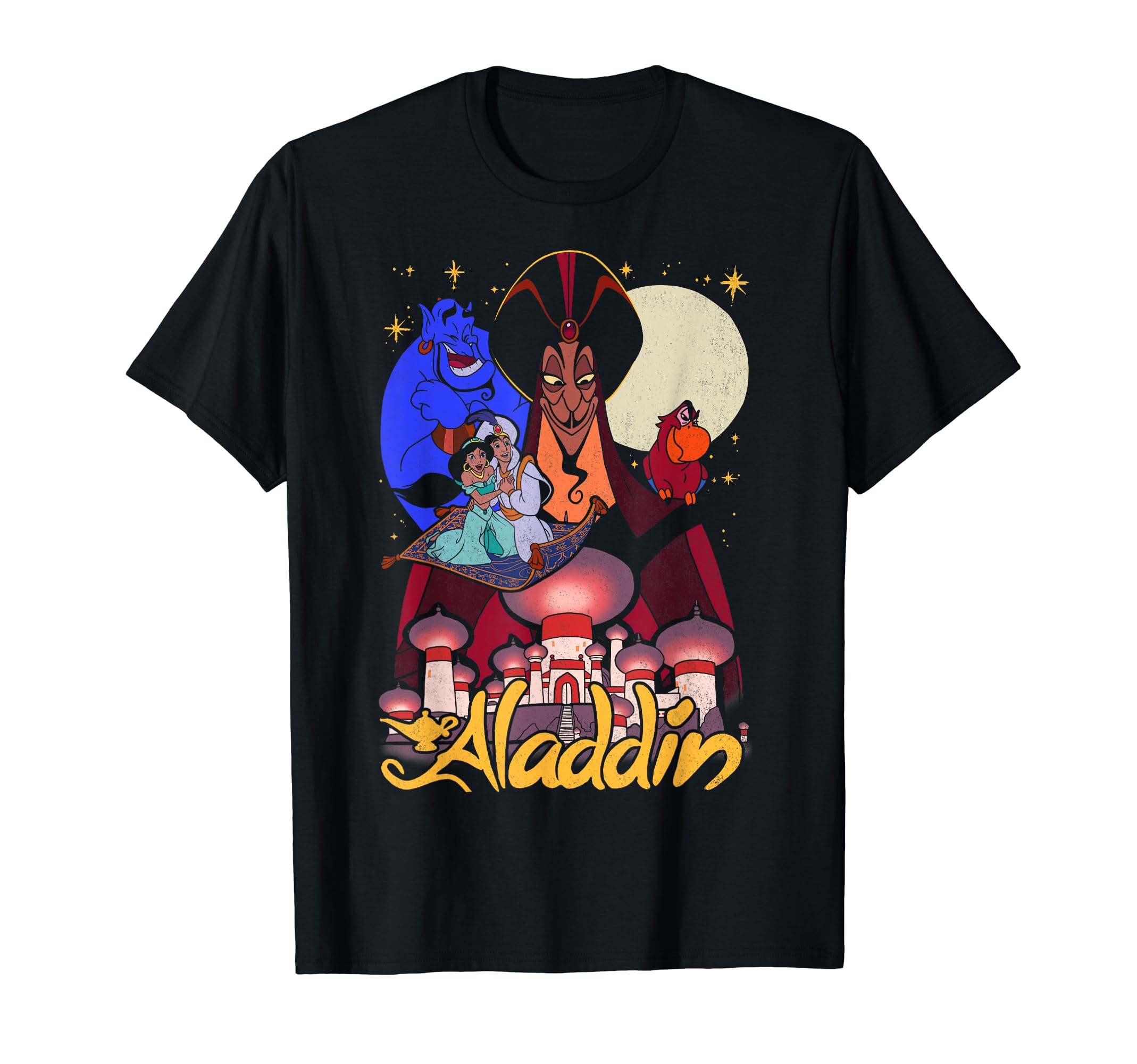 Футболка с плакатом-групповым фото Аладдина из Диснея