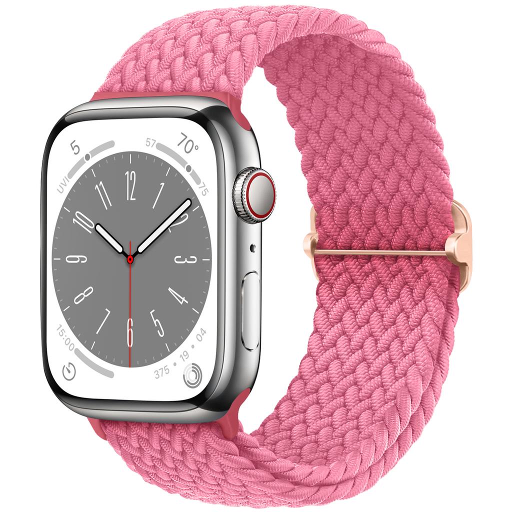 Braided Solo Loop Strap For Apple watch band 44mm 40mm 49mm 45mm 41mm Elastic Nylon bracelet iWatch series 8 3 se 6 7 Ultra 2 9