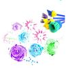 4 Stück Kinder Schwamm Stempel Pinsel DIY Malen Kritzelkunst Fingerabdruck Basteln Waschbare Kleinkind Kunstbedarf Kinder Zeichen- & Malwerkzeuge