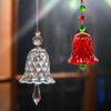 Exquisite Crystal Wind Chime Transparent Bell Glass Pendant Christmas Tree Decorations  Backyard