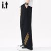 Izzue It Men's Striped Loose Straight Casual Pants