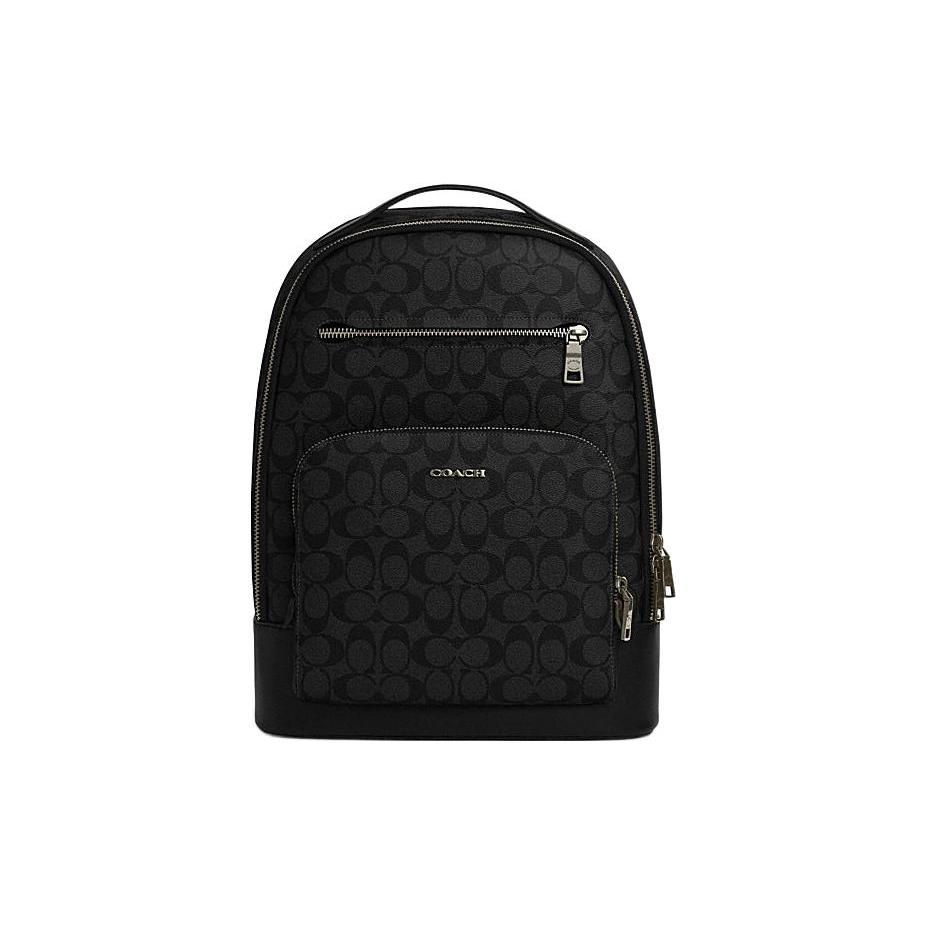 COACH ETHAN Fabric With Artificial Leather Backpack Large Men's Black CL962-QBLWO