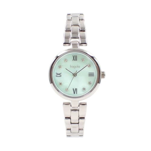 

Fragola (Fragola) Nickel-Free Mother-of-Pearl Metal Watch N04521A-2 SV/MINT Women s Silver