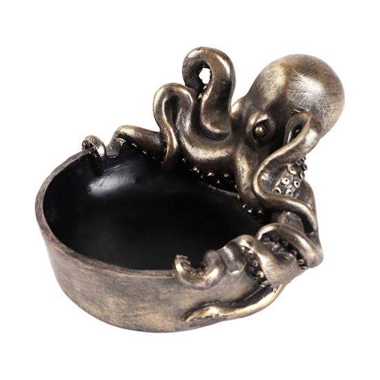 Skeleton Octopus Ashtray Resin Design Ashtray Ashtray Gothic Statue
