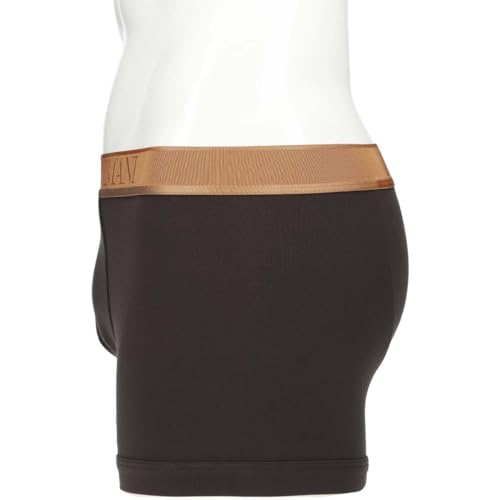 Emporio Armani SOFT MODAL TRUNK Soft Modal Boxer Briefs (S/M/L) Front Closure Men's Underwear (EU Sizes L, 98. Black) 54059881