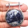 Anhänger Sodalith Silber Edelstein Schmuck Handarbeit vergoldet Sterling Natur
