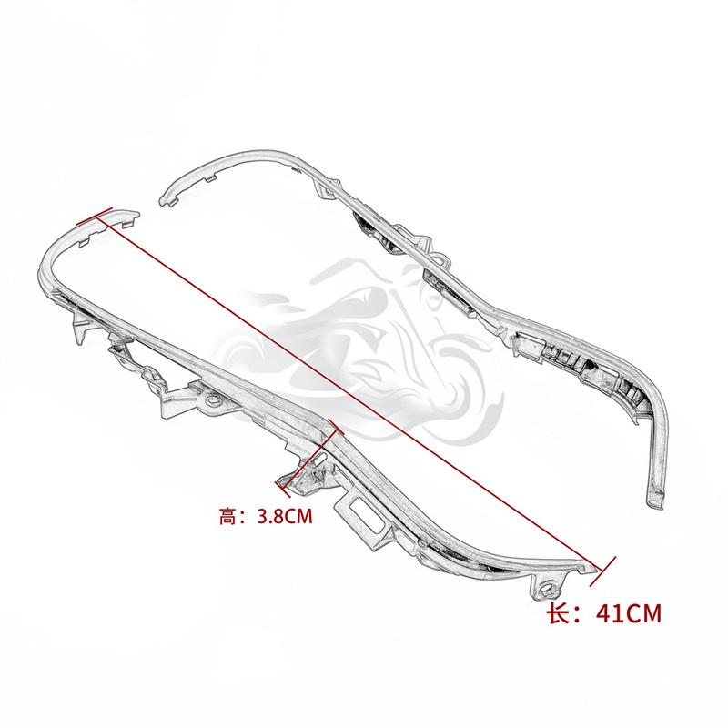 Fit for 2012 - 2016 YAMAHA TMAX530 T-MAX 530 Motorcycle Accessories Pedal Edge Strip Inner Side Bar Cover TMAX 530 2013 2014