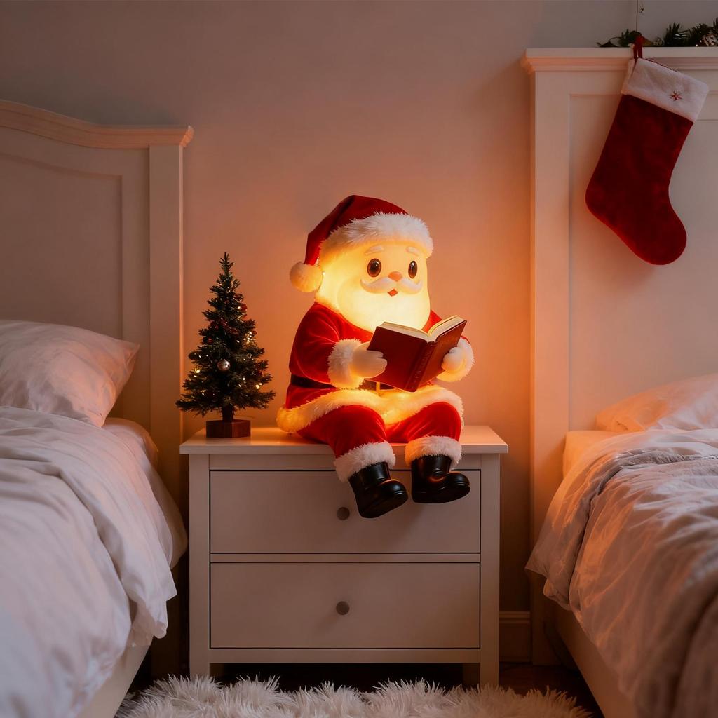 Christmas Night Light Santa Claus Decor Nightlight LED Christmas Night Light for Desk Table Bath Bathroom Nightstand Reading