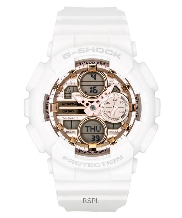 Casio G-Shock Analog Digital Bio-Based Resin Rose Gold Dial Quartz GMA-S140PG-7A 200M Women s Watch розового золота